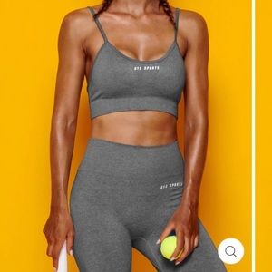 V-neck sports bran and legging set